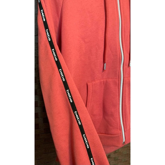 Bebe Sport Mini Logo Tape Jacket- Size Medium - Picture 6 of 8